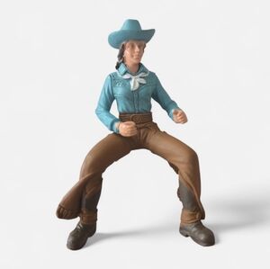 horse rider Jockey Toy Figure Play western Wild West Miniture
